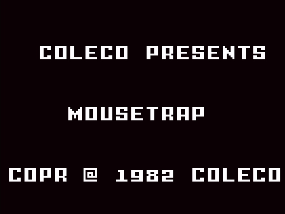 Title Screen of Mouse Trap for Intellivision